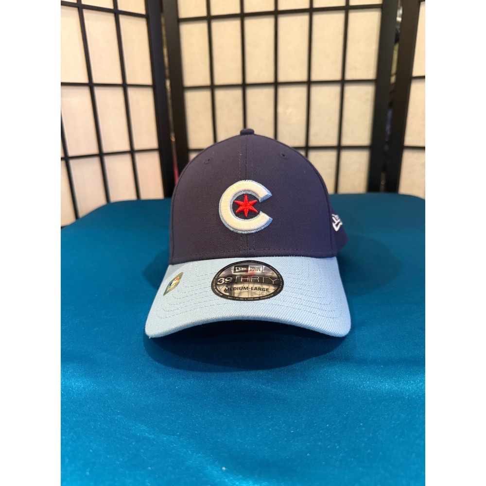 NWT New Era Chicago Cubs City Connect 39THIRTY Flex Hat M/L Wrigleyville